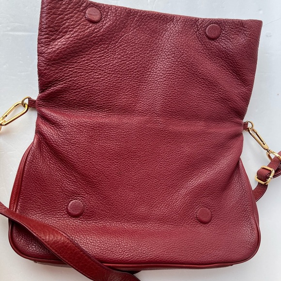 Tory Burch Crossbody Bag Soft Burgundy Leather - Picture 2 of 5